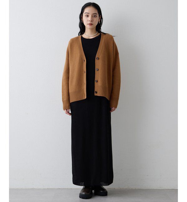 Drawing Numbers「【Drawing Numbers】接結ルーズVネックカーディガン」|ニット・セーター|