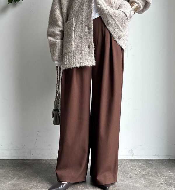  「メランジタックワイドパンツ」|チノ|