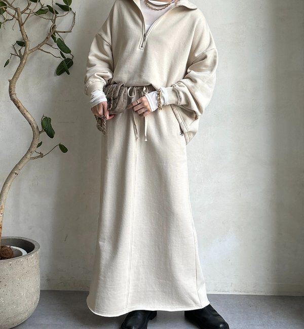  「裏起毛DD刺繍スカート」|スカート|