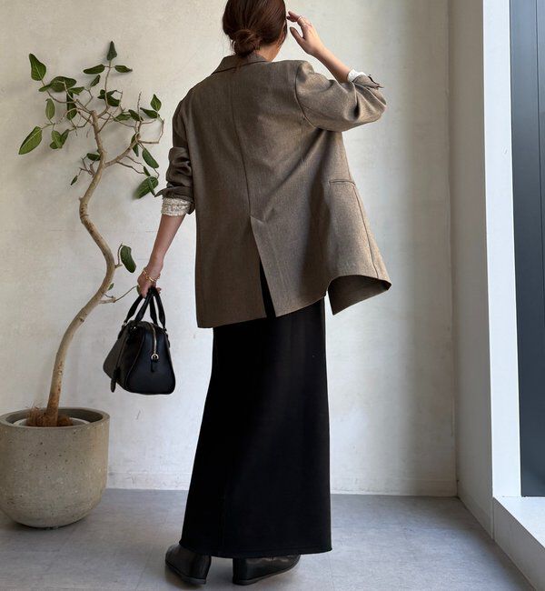  「裏起毛DD刺繍スカート」|スカート|