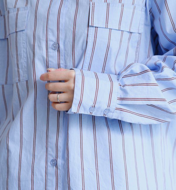  「【セットアップ対応】ストライプシャツ」|シャツ・ブラウス|