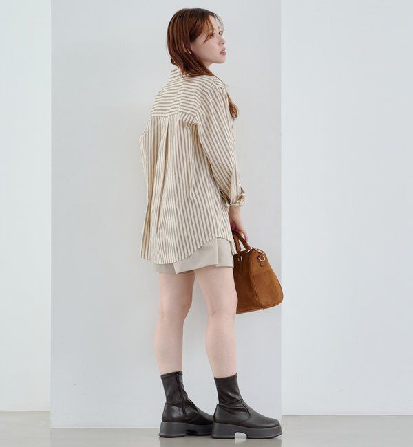  「【セットアップ対応】ストライプシャツ」|シャツ・ブラウス|
