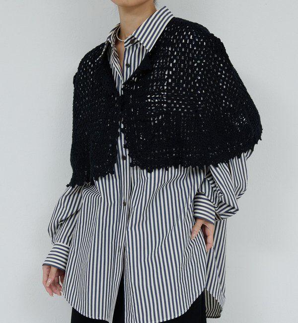  「【HERITANOVUM】クロシェットケープ」|ニット・セーター|