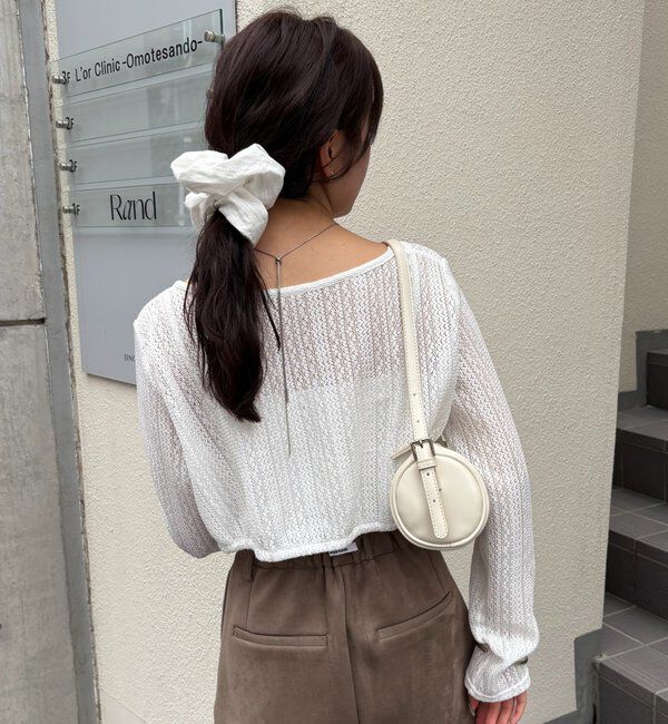  「ギャザーリボンボレロ」|カーディガン|