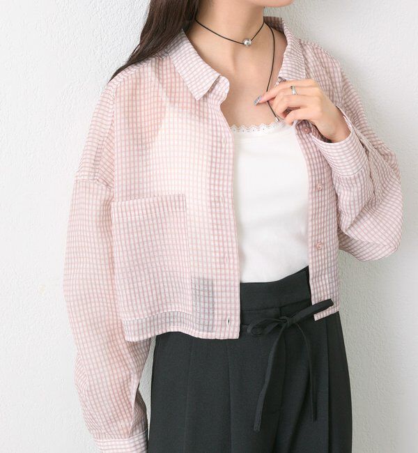  「シアーショートシャツ」|シャツ・ブラウス|