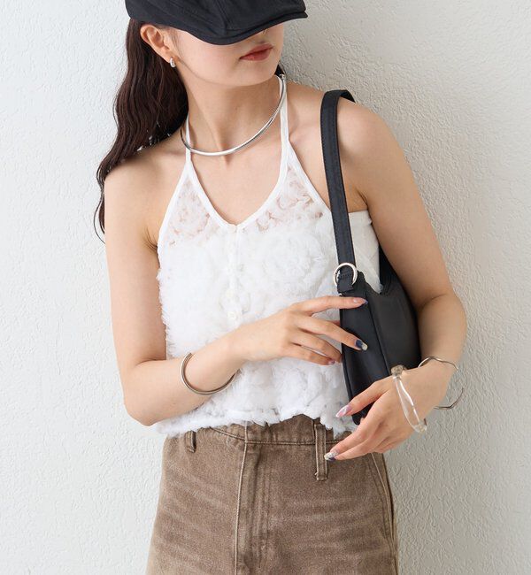  「チュールフラワービスチェ」|シャツ・ブラウス|