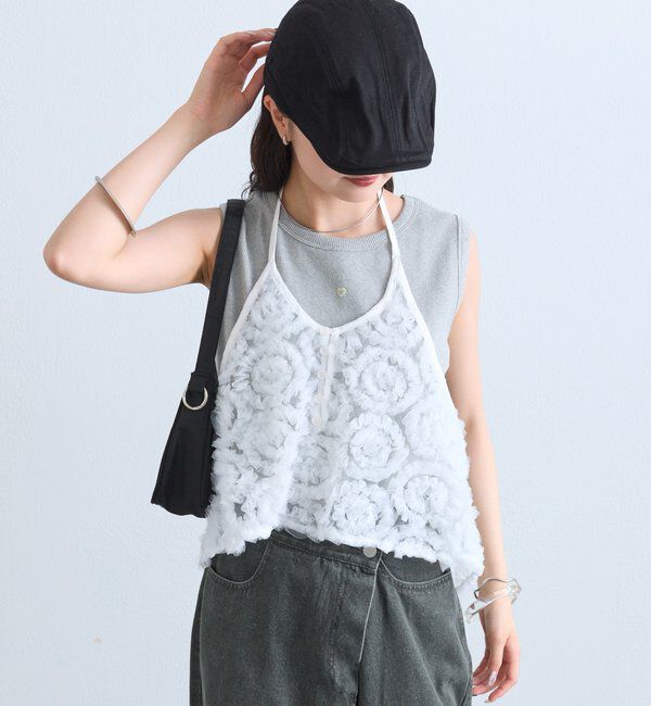  「チュールフラワービスチェ」|シャツ・ブラウス|