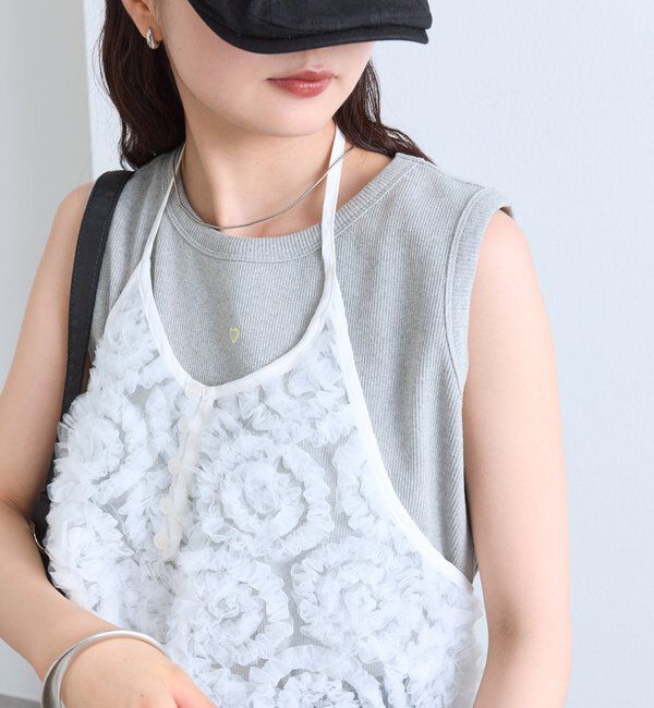  「チュールフラワービスチェ」|シャツ・ブラウス|