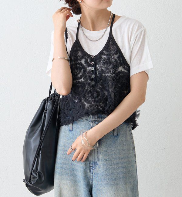  「チュールフラワービスチェ」|シャツ・ブラウス|