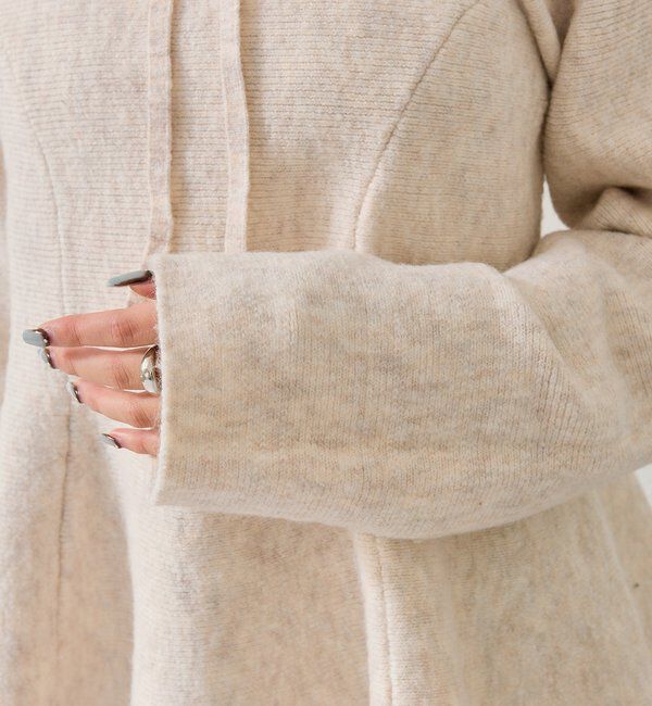  「スクエアネックペプラムニット」|ニット・セーター|