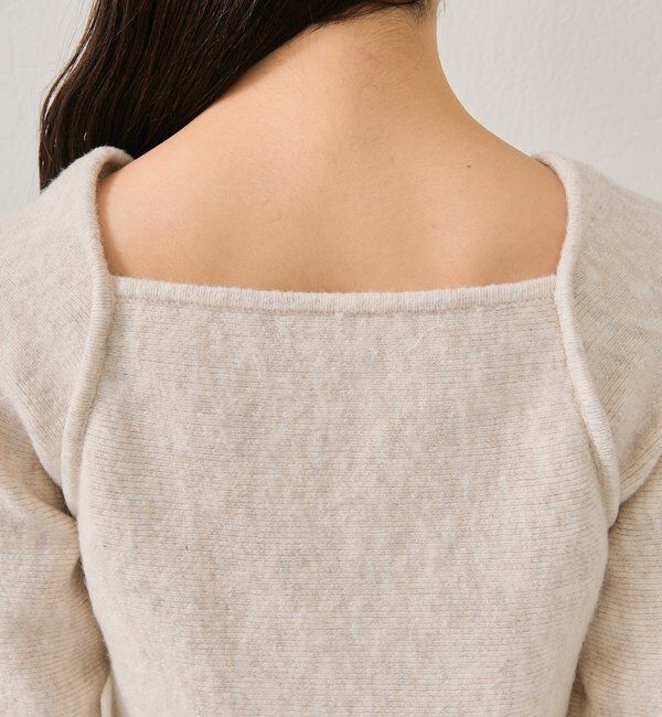  「スクエアネックペプラムニット」|ニット・セーター|