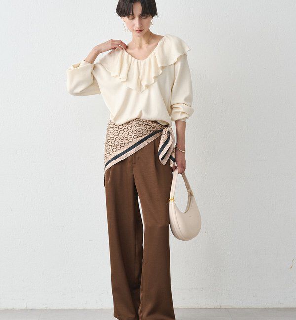  「フリルカラーニット」|ニット・セーター|