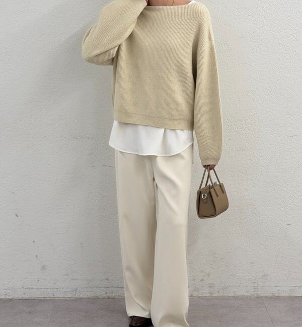  「オフショルニット」|ニット・セーター|