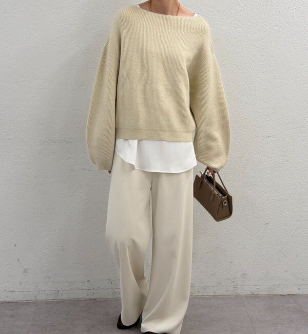  「オフショルニット」|ニット・セーター|