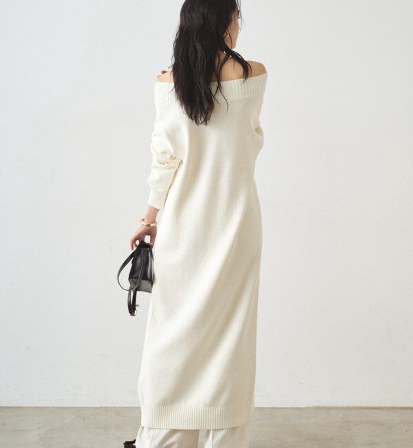  「ハイスリットニットワンピース」|ワンピース|