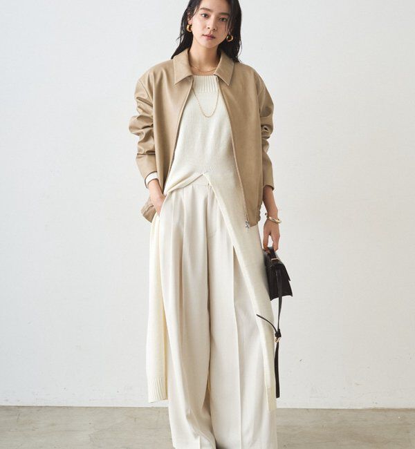  「ハイスリットニットワンピース」|ワンピース|