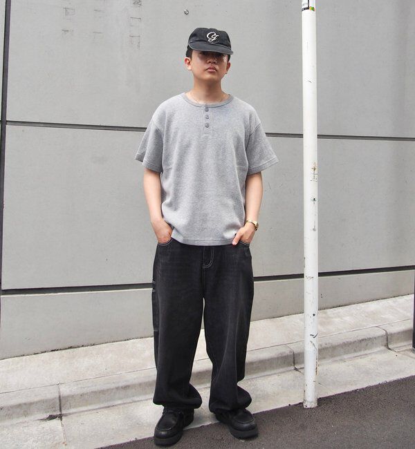  「【Sourcream/サワークリーム】ワッフルヘンリーネックTEE / 2サイズ」|Tシャツ・カットソー|