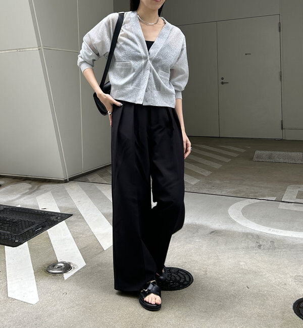  「【累計2万本突破！】【低身長・高身長サイズあり】2タックワイドパンツ」|チノ|