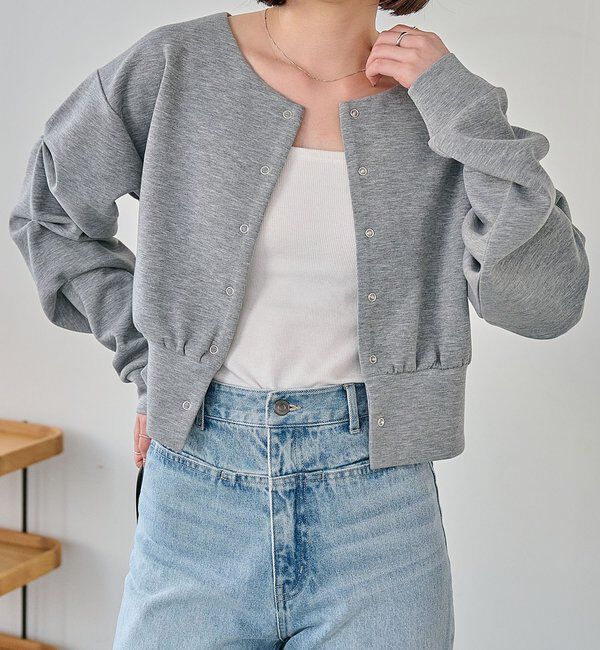  「ダンボールタックスリーブカーディガン」|Tシャツ・カットソー|