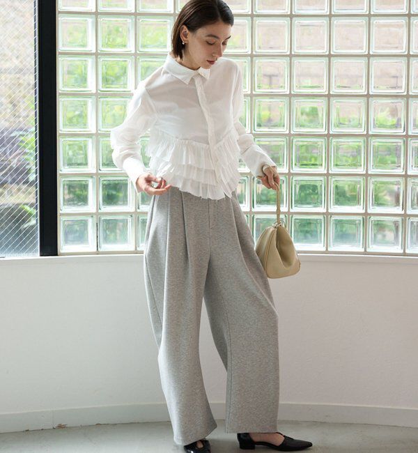  「裾フリルシャツ」|シャツ・ブラウス|