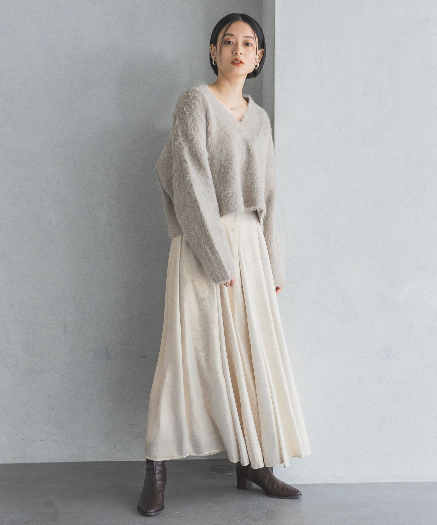 A part by 「フェザーＶネックニットプルオーバー」|ニット・セーター|