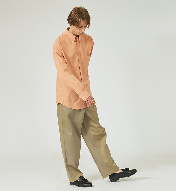 ABAHOUSE「【パウダータッチ】 ボタンダウンシャツ」|シャツ・ブラウス|