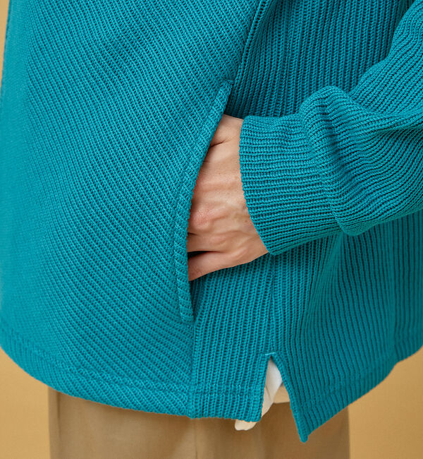 ABAHOUSE「【ハイネック】ドライバーズニット/ジップカーディガン」|カーディガン|