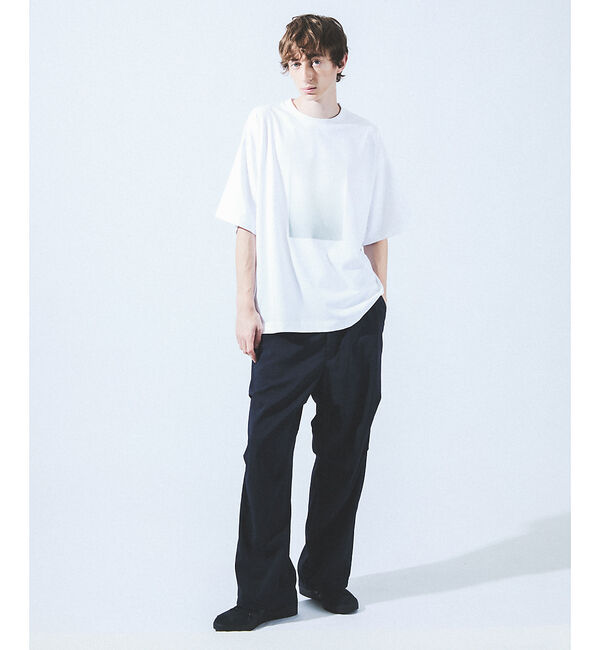 ABAHOUSE「グラデーション グラフィック プリントTシャツ/オーバーサイズ」|Tシャツ・カットソー|