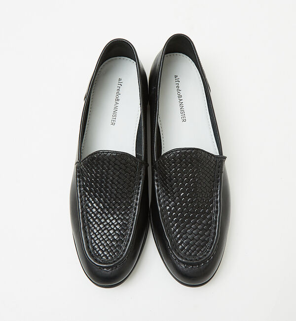alfredoBANNISTER「レザーメッシュスリッポン」|スニーカー|