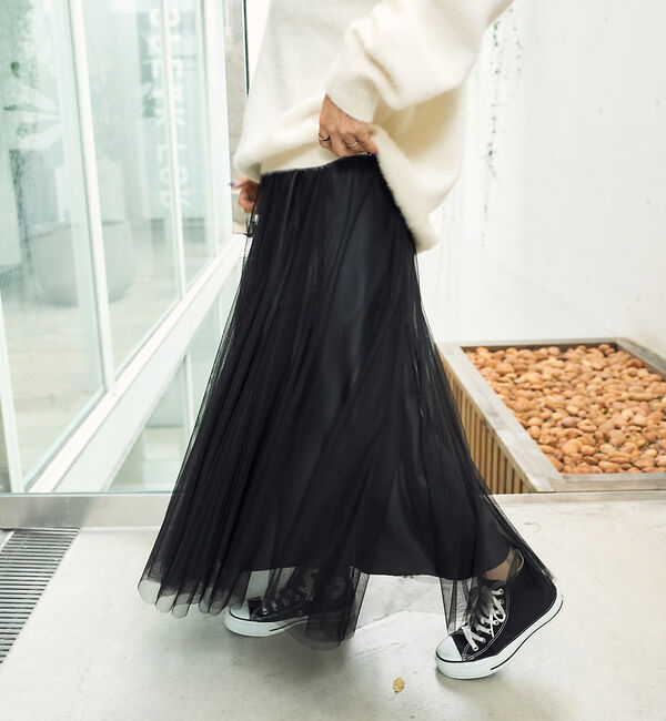 Rouge vif「【追加】チュールマチフレアスカート」|スカート|