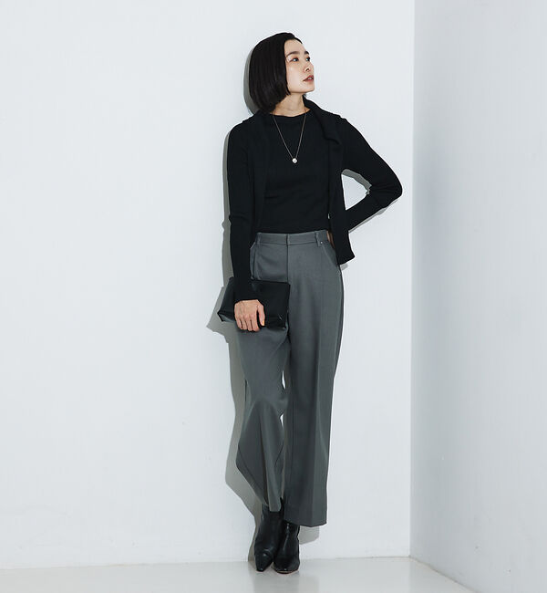 qualite「シームレスボートネックニット」|ニット・セーター|