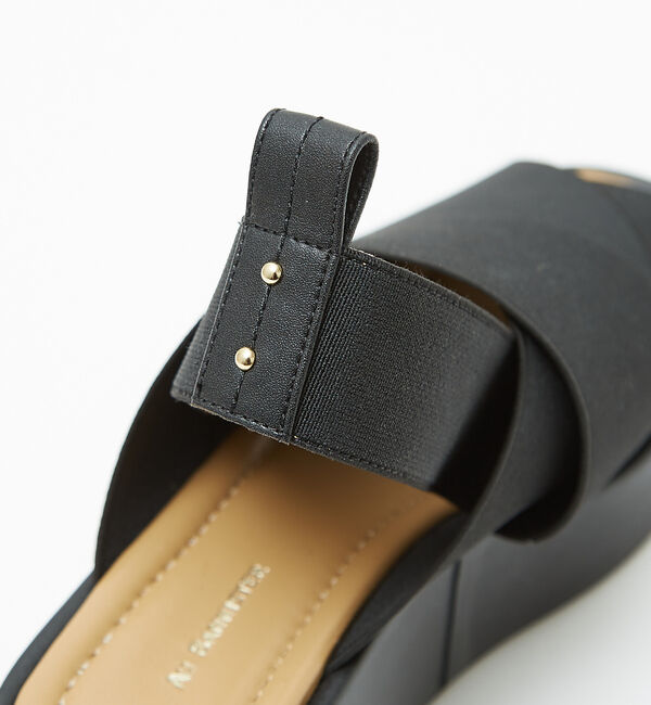 AU BANNISTER「エラスティッククロスウェッジサンダル」|サンダル|