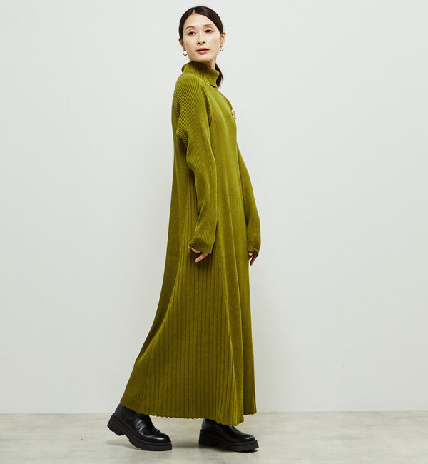 Soffitto「リブ編みニットワンピース」|ワンピース|
