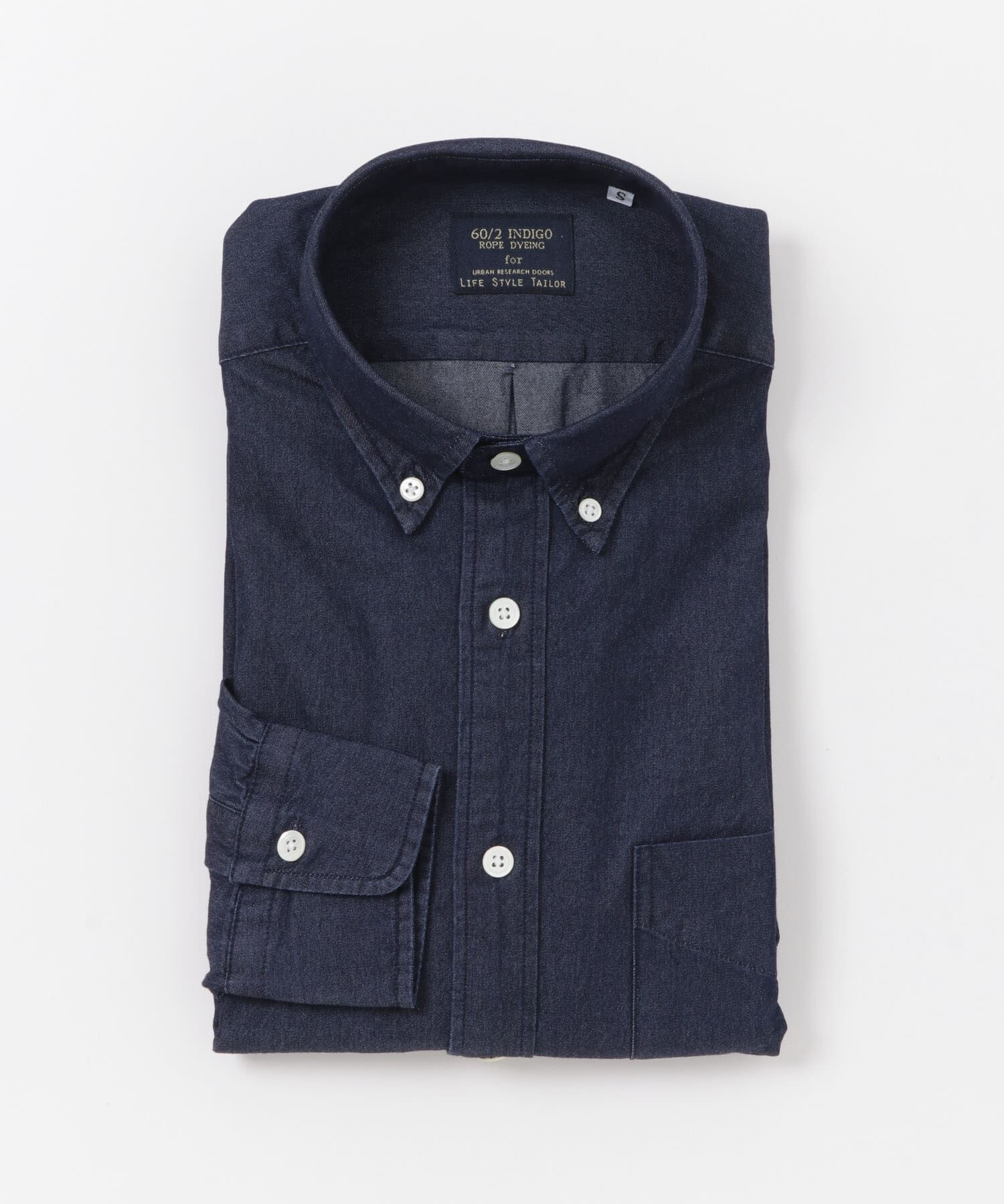 URBAN RESEARCH DOORS「LIFE STYLE TAILOR　デニムボタンダウンシャツ」|シャツ・ブラウス|