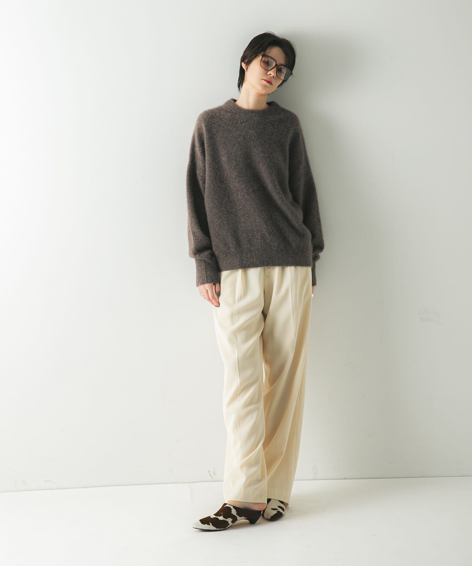 URBAN RESEARCH「FOX/CASHMEREルーズニット」|ニット・セーター|