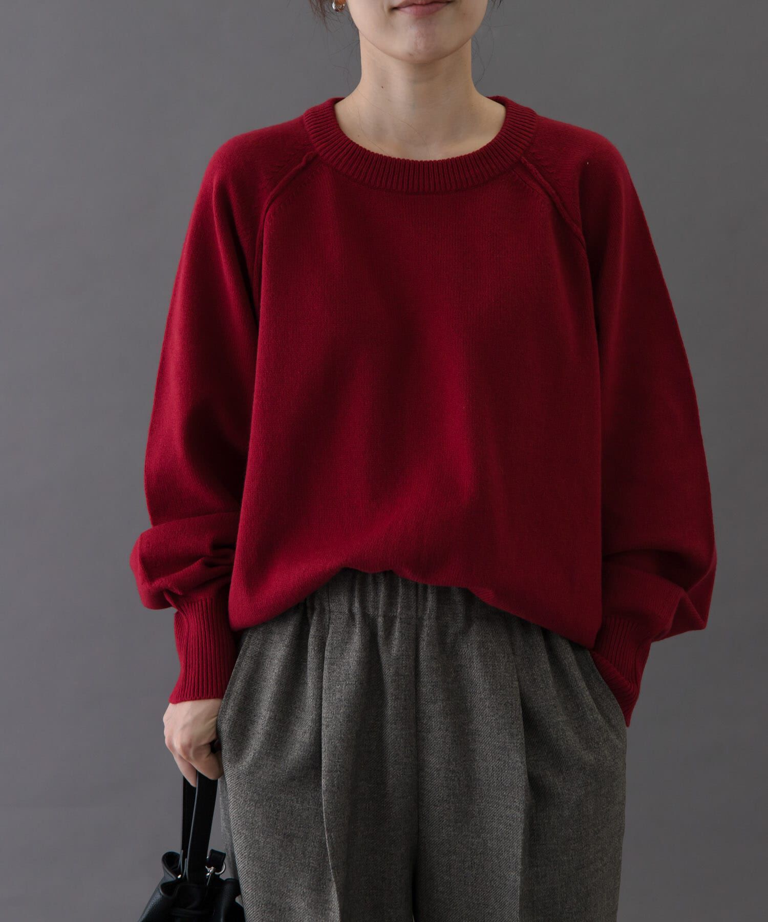 URBAN RESEARCH DOORS「FORK&SPOON　ラグランニットプルオーバー」|ニット・セーター|