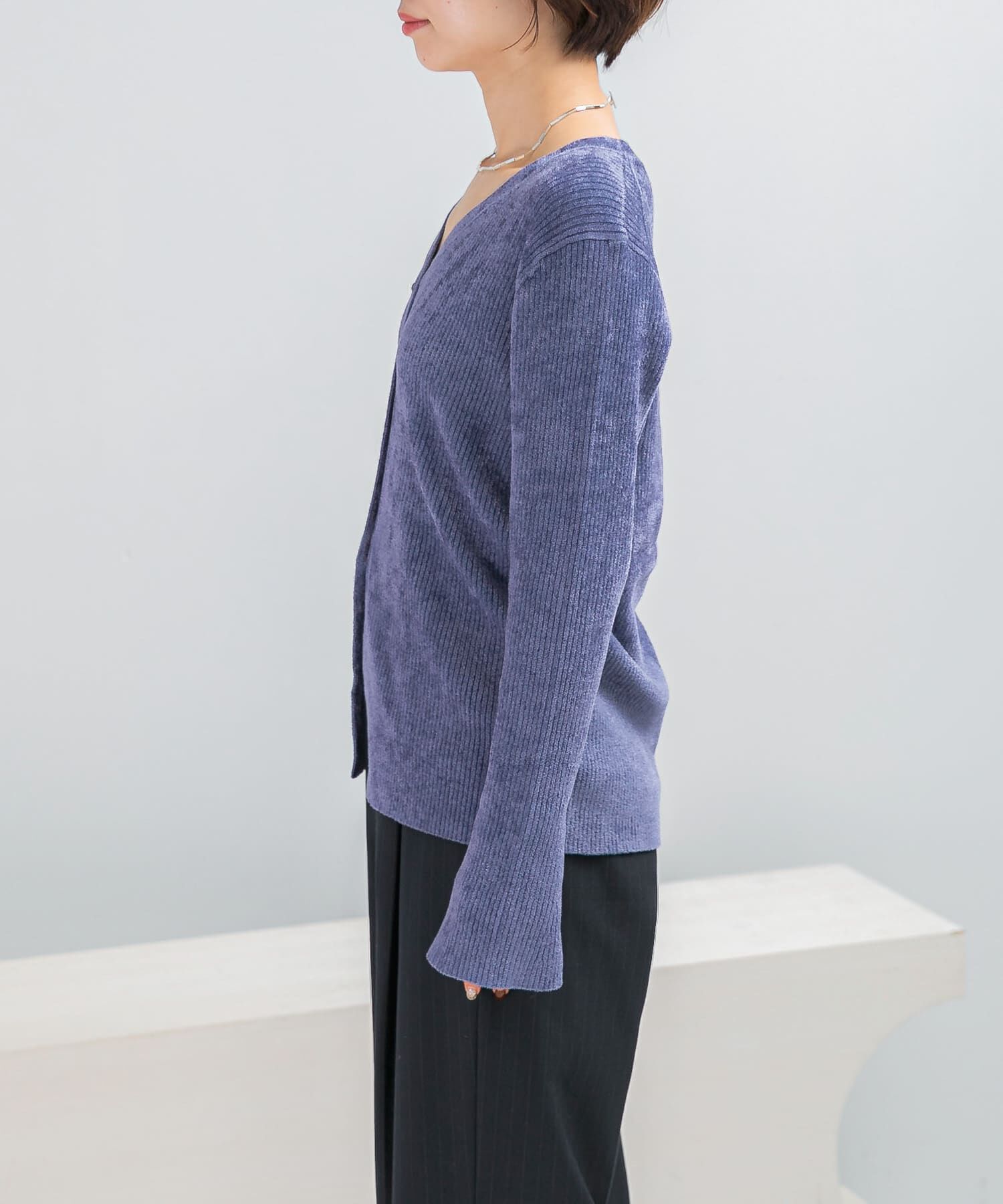 URBAN RESEARCH ROSSO「モールVネックニットカーディガン」|カーディガン|