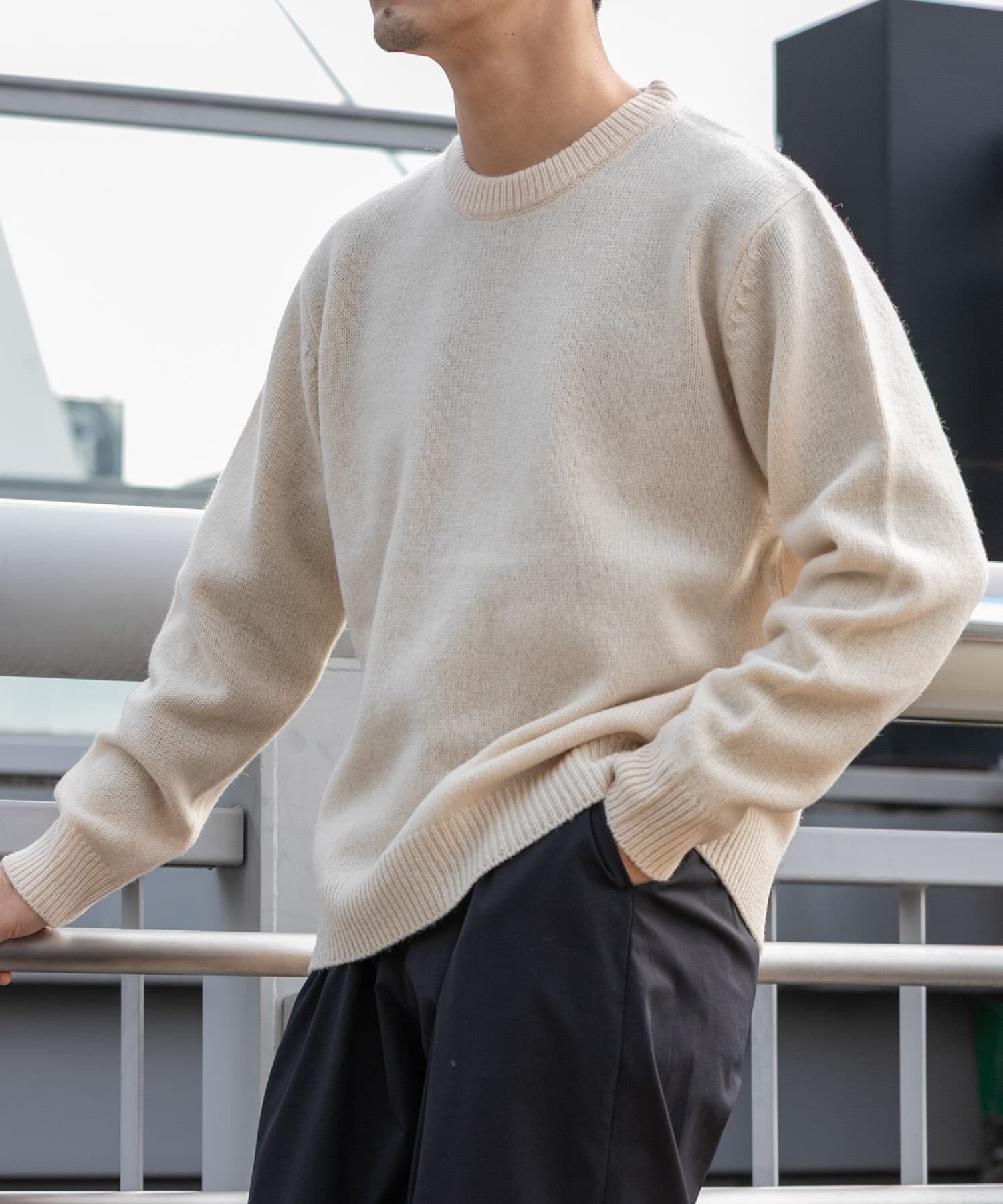 URBAN RESEARCH ROSSO「シェットランドウールクルーネックニット」|ニット・セーター|