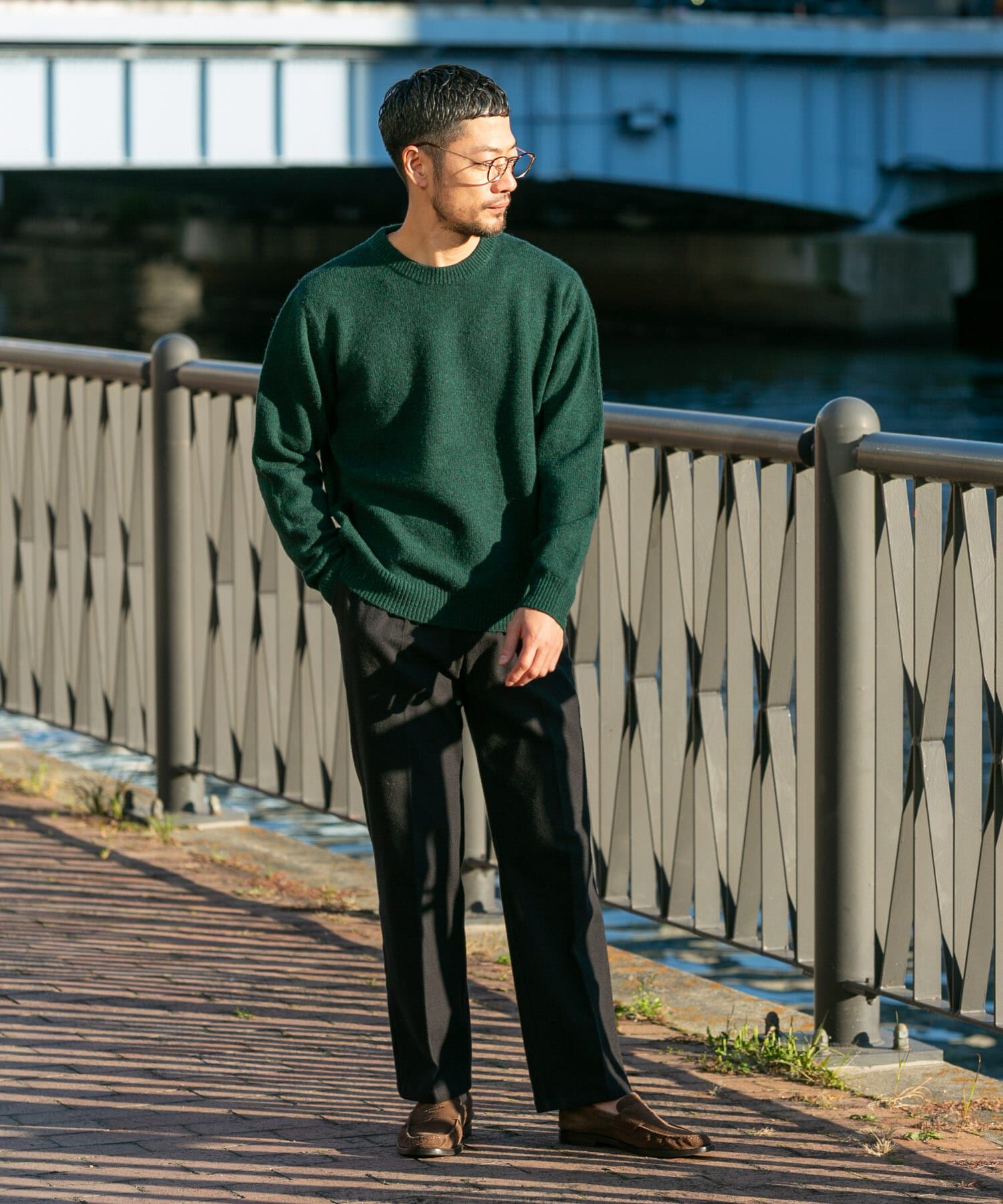 URBAN RESEARCH ROSSO「シェットランドウールクルーネックニット」|ニット・セーター|