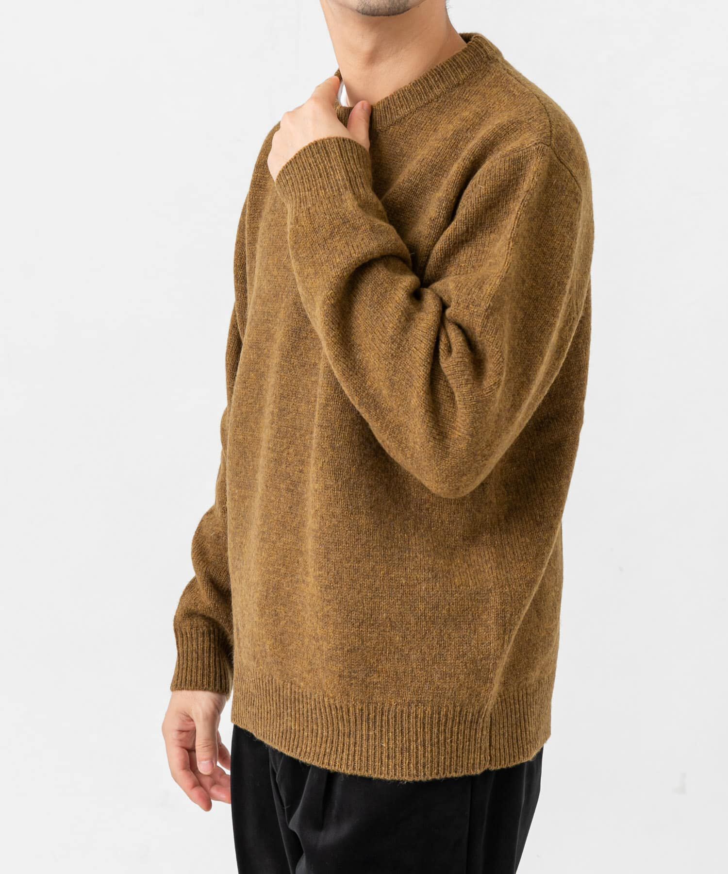 URBAN RESEARCH ROSSO「シェットランドウールクルーネックニット」|ニット・セーター|