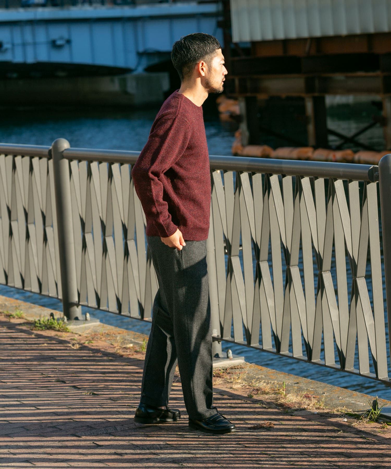 URBAN RESEARCH ROSSO「シェットランドウールクルーネックニット」|ニット・セーター|