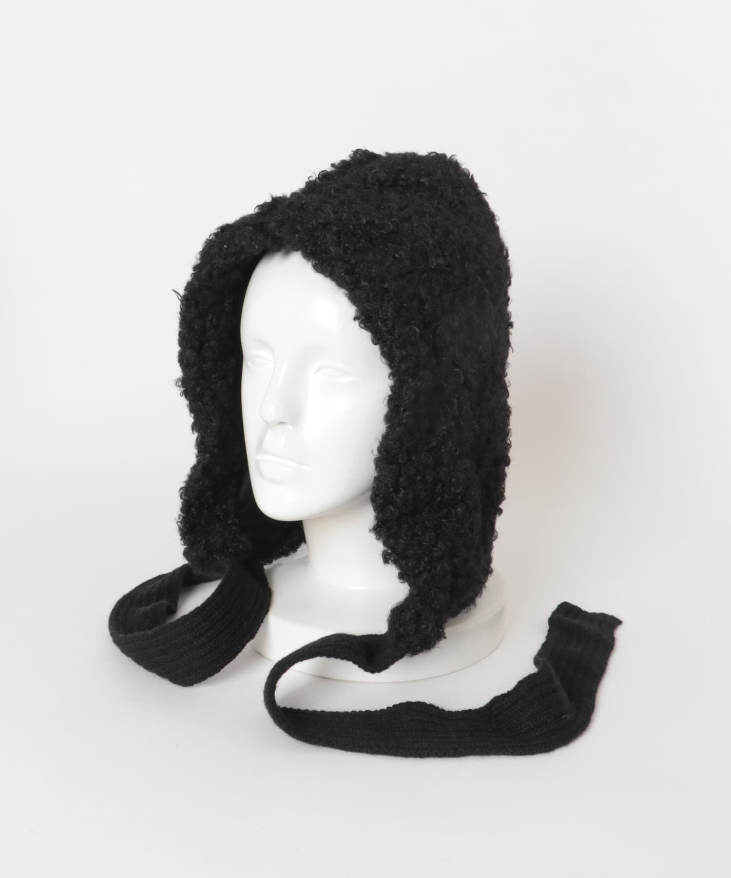 SMELLY「ループボアボンネット」|ニット帽|