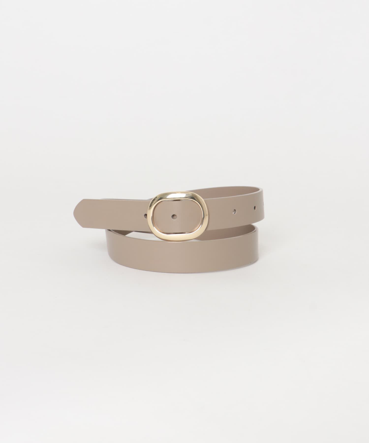 URBAN RESEARCH DOORS「オーバルビッグバックルベルト」|ベルト|ベージュ