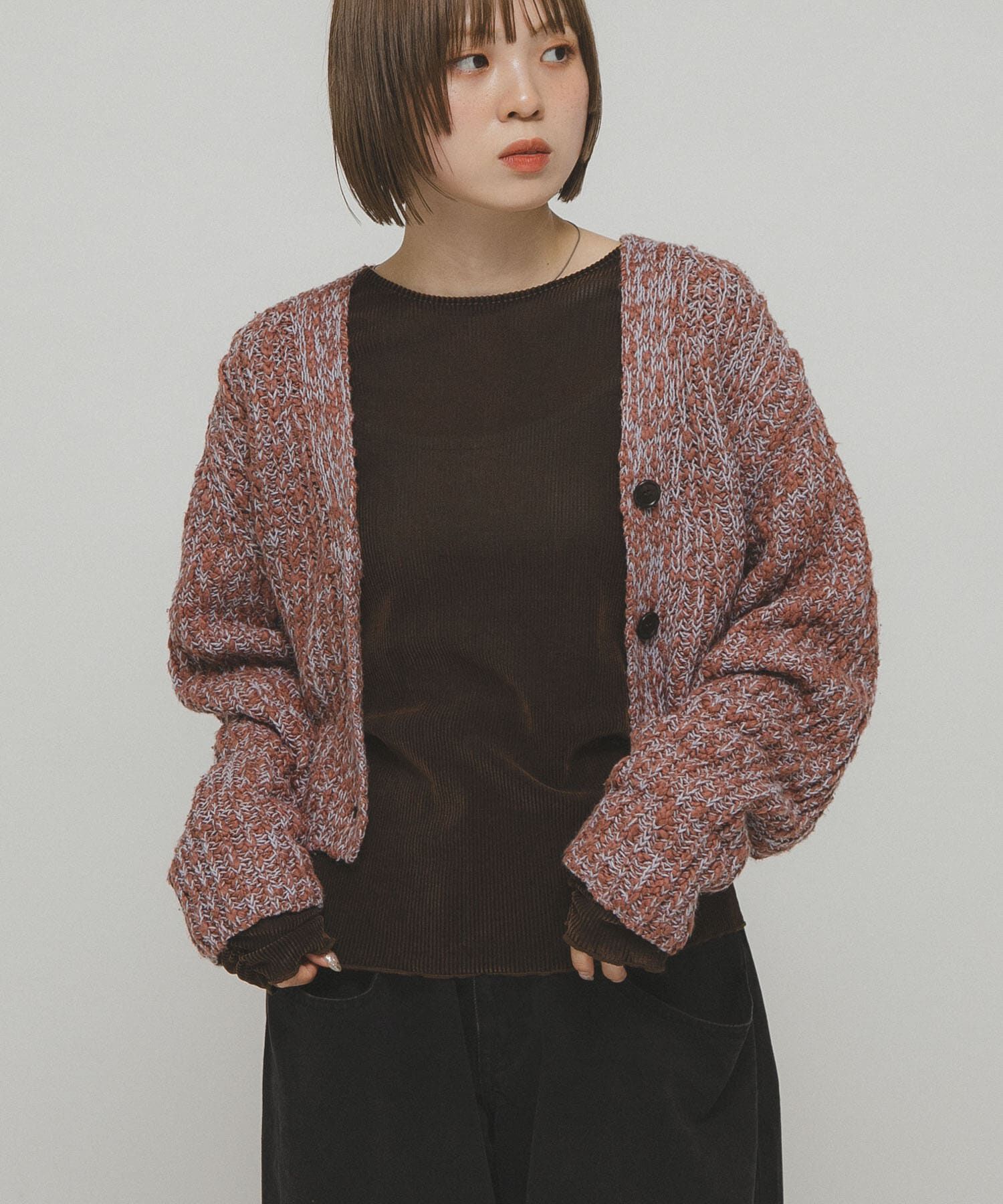  「シアーベロアシャーリングスリーブトップス」|Tシャツ・カットソー|