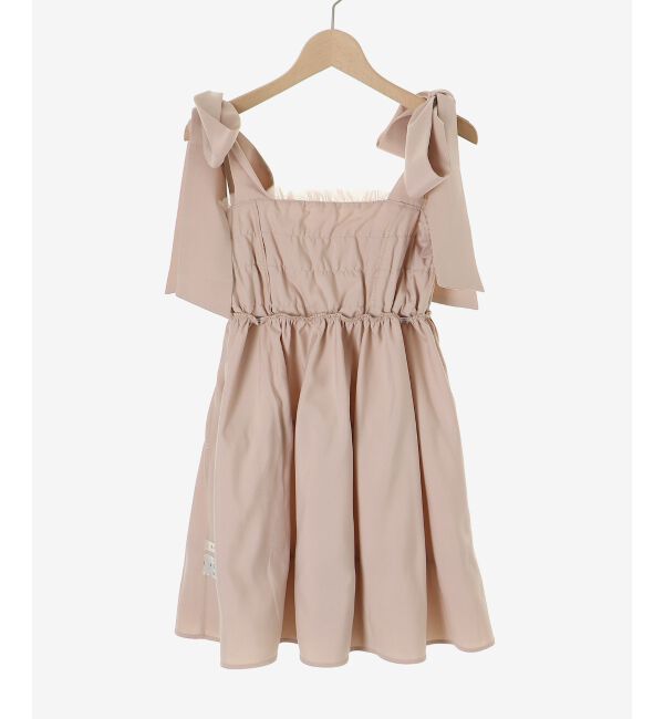  「フリルチュールミニワンピース」|ワンピース|