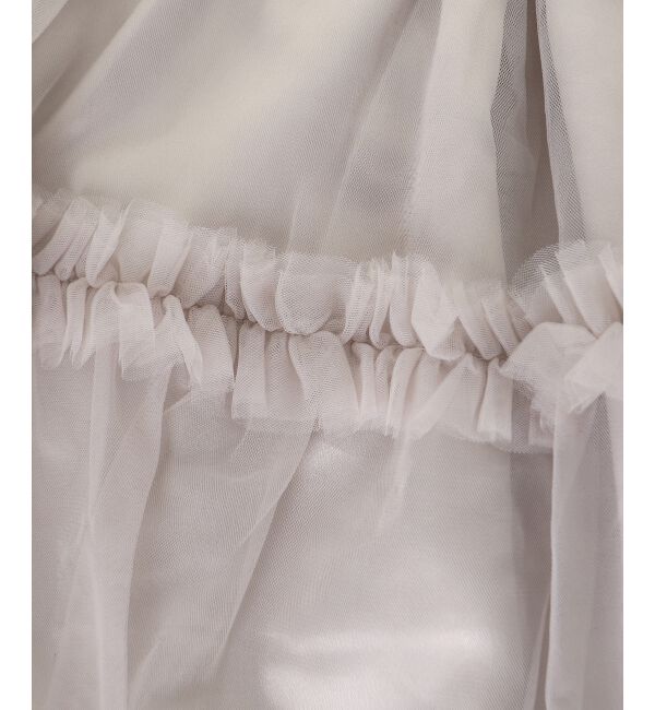  「フリルチュールミニワンピース」|ワンピース|