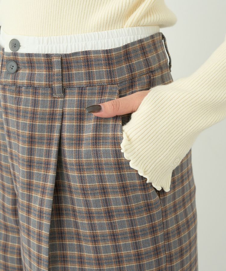 earth music&ecology「ダブルウエストデザインパンツ」|その他|