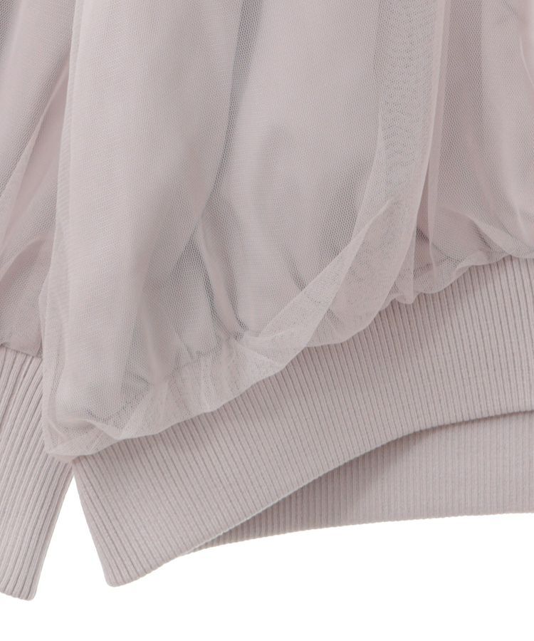 earth music&ecology「チュールレイヤードMA-1」|ブルゾン・スタジャン|