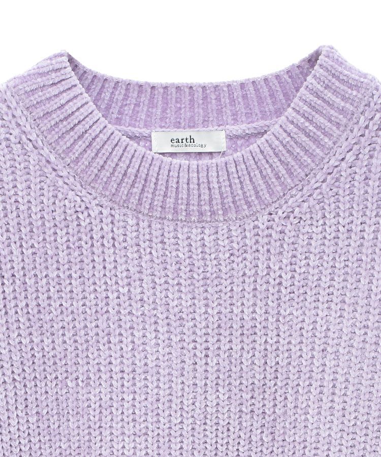 earth music&ecology「シャイニーベロアチュニック」|チュニック|