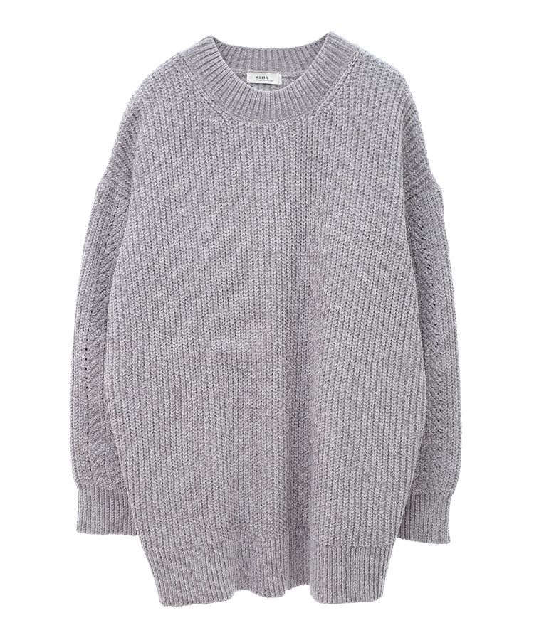 earth music&ecology「シャイニーベロアチュニック」|チュニック|